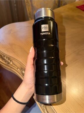 Toyota Black Stainless Steel Travel Water Bottle